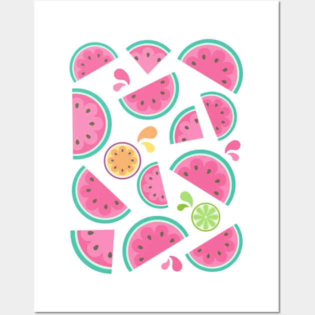 watermelon Wall Art by thelittlefig